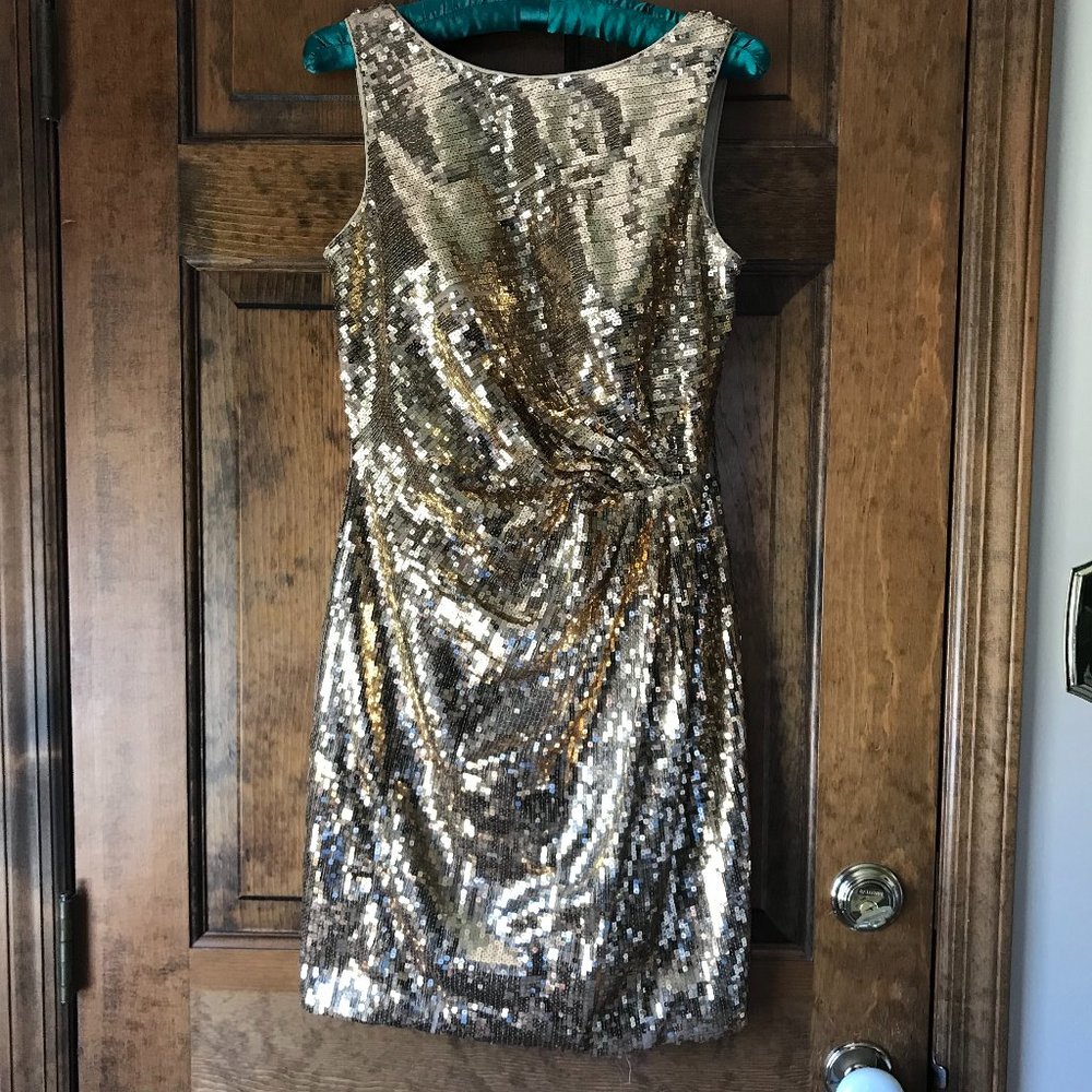 JS Boutique Gold Sequin Dress